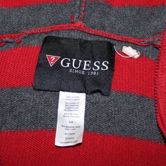 Guess Boy's Zip Up  Hoodie Sweater Long Sleeve - Picture 3 of 6